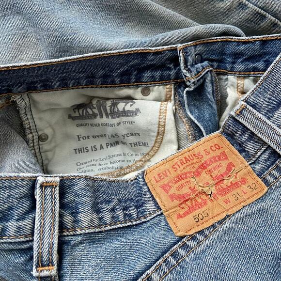 Men's Blue Straight Jeans - Picture 5 of 6